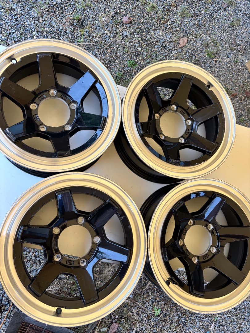 16 inch 5スポークホイールセットjb23 jimny jb64 jb74
