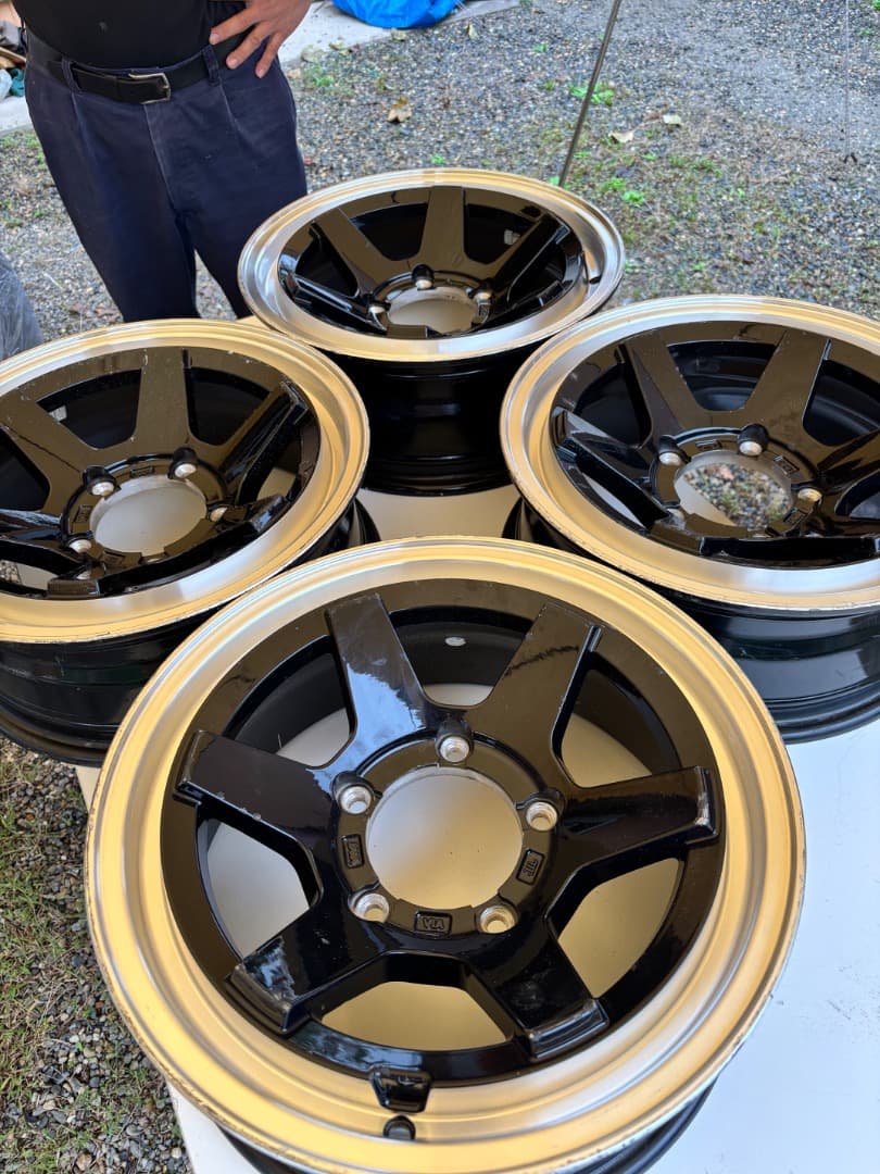 16 inch 5スポークホイールセットjb23 jimny jb64 jb74
