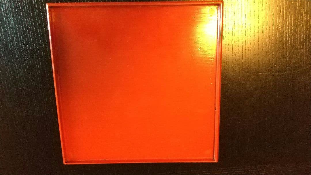 骨董 朱塗の小ぶりな脚付きお膳 8膳 とても可愛い！