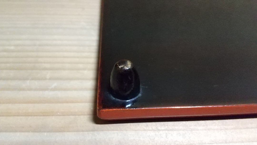 骨董 朱塗の小ぶりな脚付きお膳 8膳 とても可愛い！