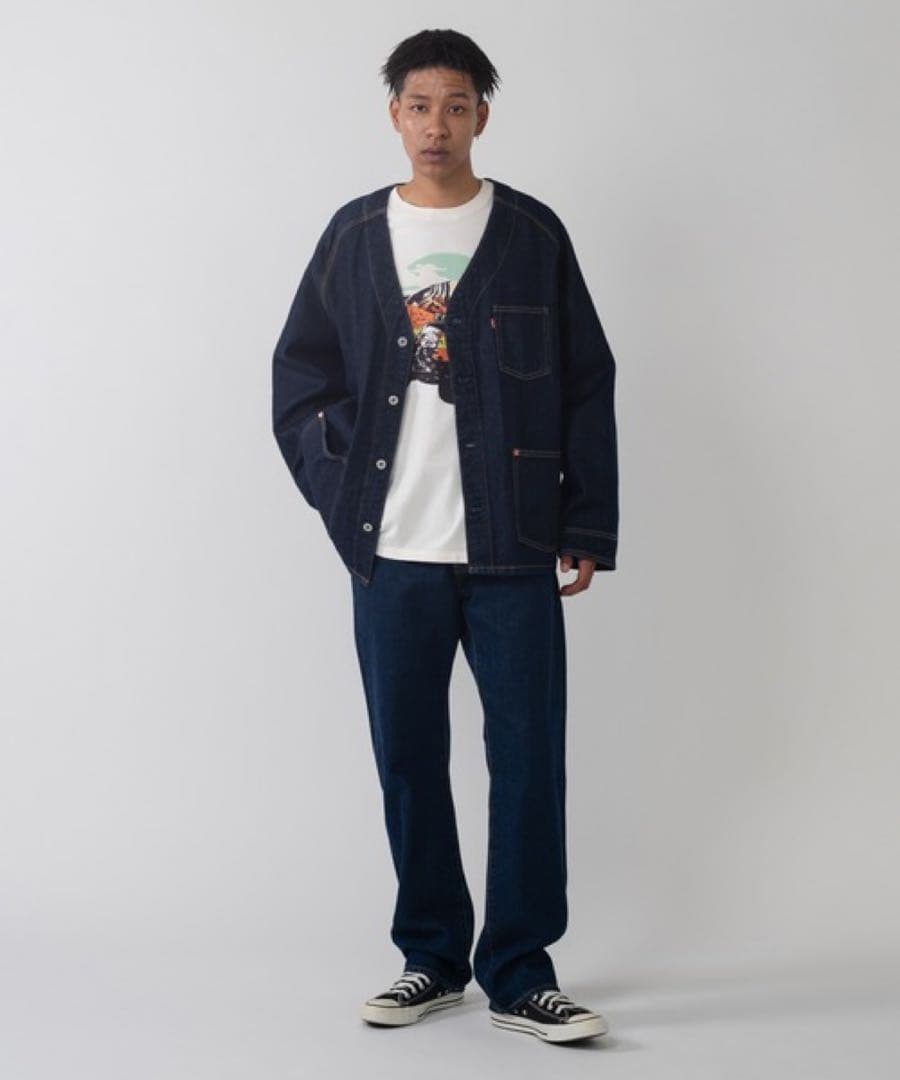 【美品】Levi’s Premium A7139 デニムカーディガン M 即発送