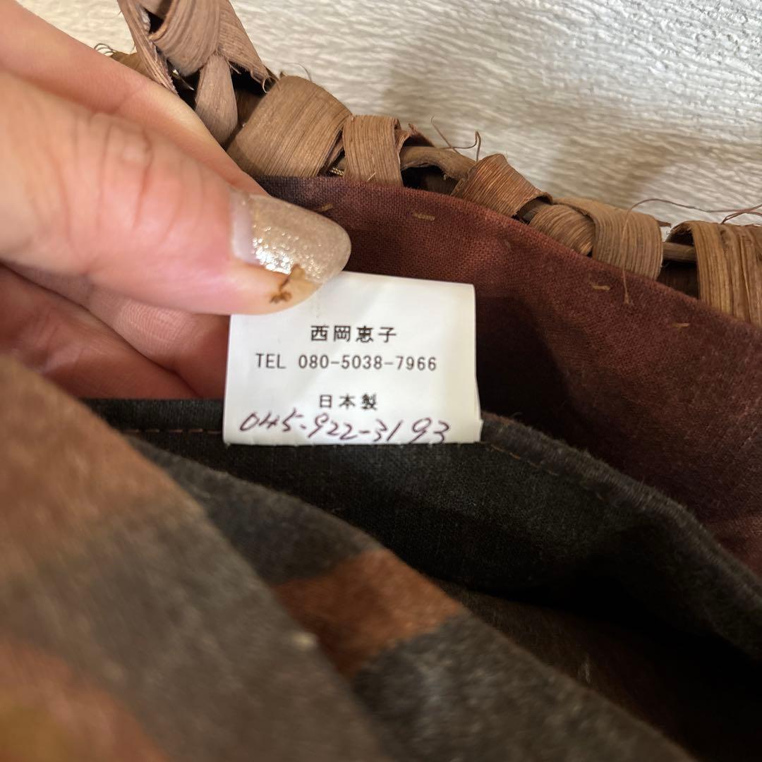 山葡萄　天然素材編み込みかごバッグ