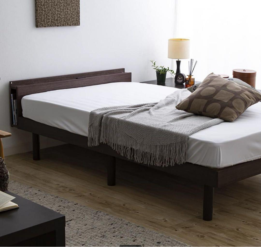 ベッドフレーム すのこベッド シングル ウォールナット TKSB-S