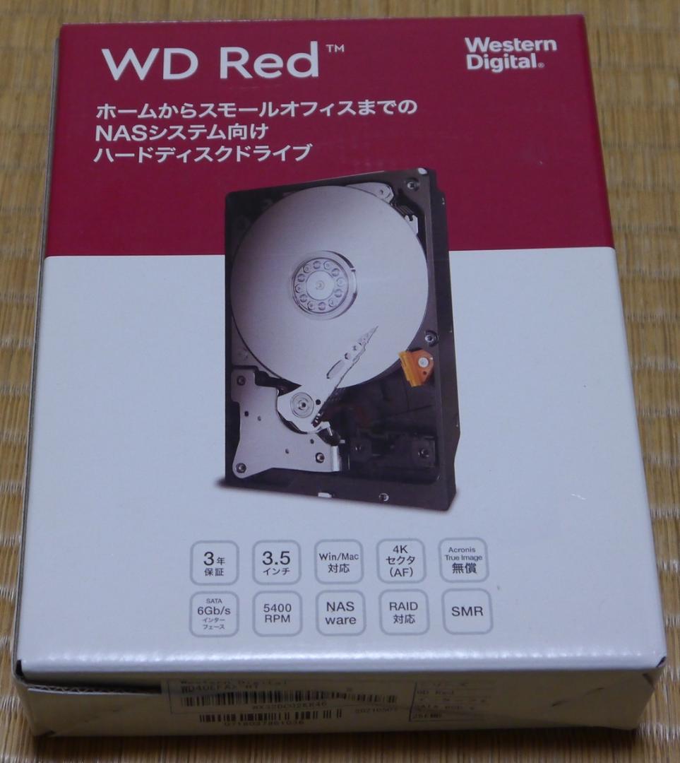 WD Red 3.5インチNAS HDD 4000GB WD40EFAX