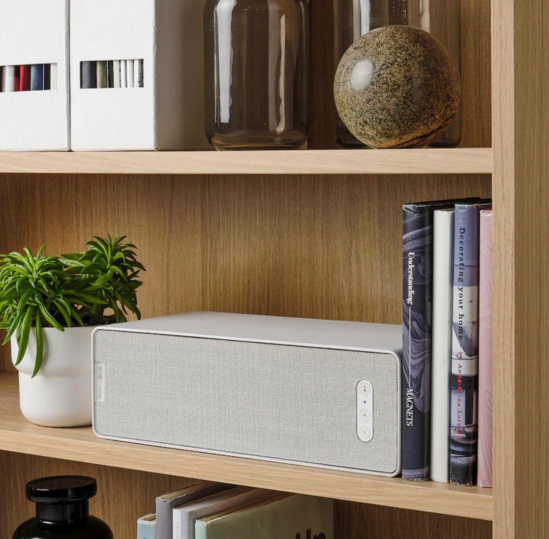 IKEA ブックシェルフ型WiFiスピーカー, ホワイト スマート/第2世代