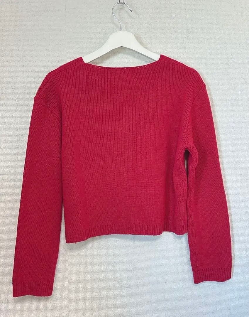 完売品✨タグ付ohotoro Hidden Crop Cardigan red