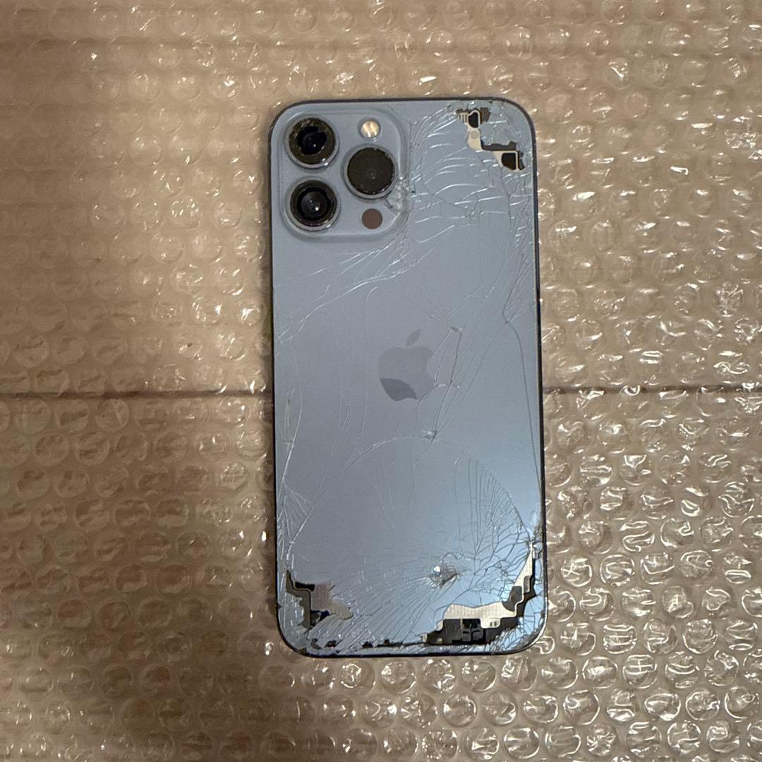 【背面割れ】【カメラ破損】iPhone 13promax 128GB