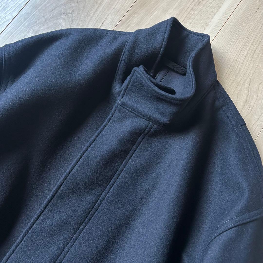 未使用級＊スピック＆スパン 23AW メルトンM-65フィールドコート 紺 36