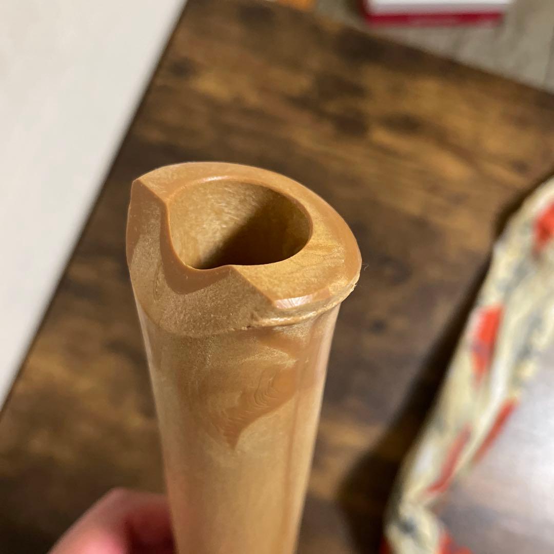 尺八本体 樹脂製 収納袋付き