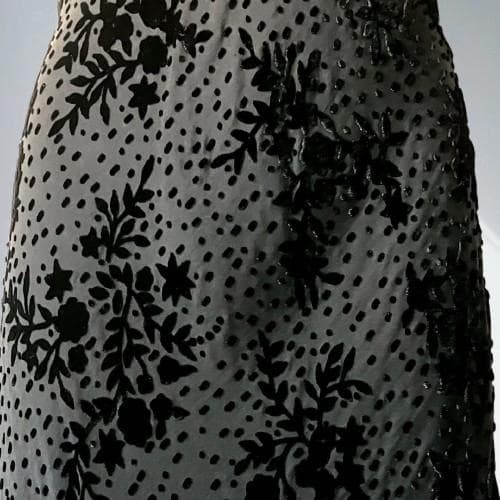 ブルガール／アンナモリナーリ シルク ワンピース 38 黒 結婚式 パーティー