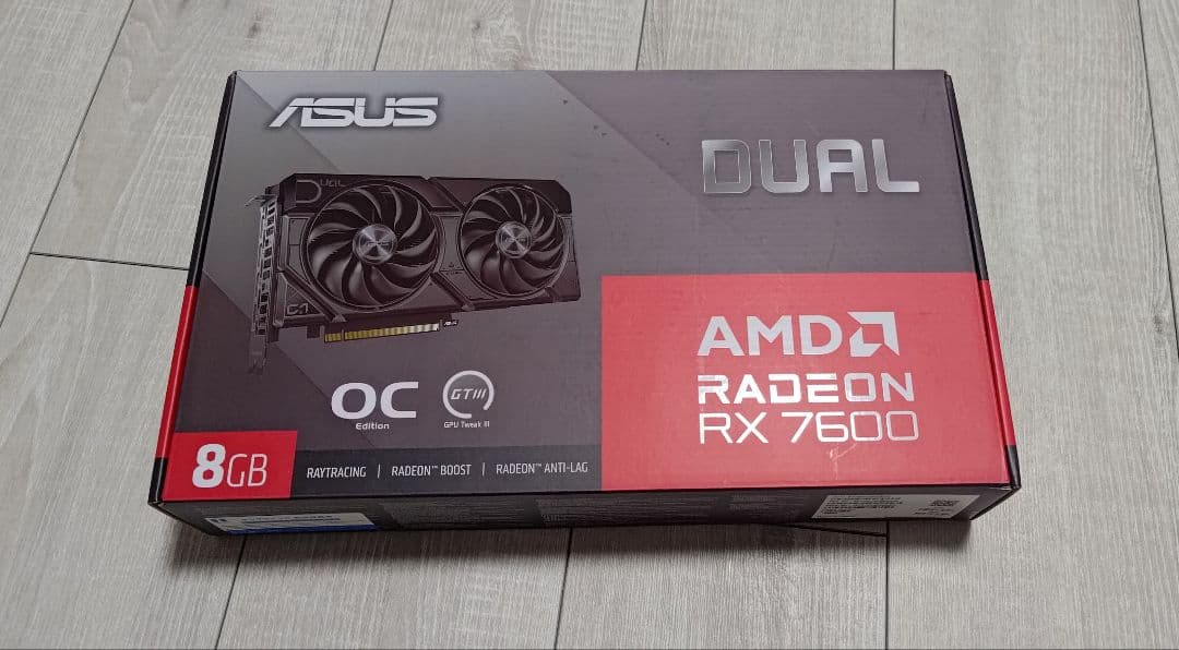 ASUS Radeon RX 7600 OC 8GB グラフィックボード