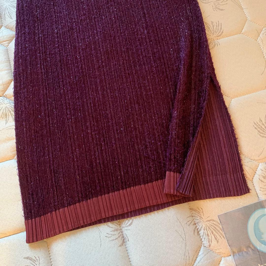 PLEATS PLEASE【極美品】ラメラメ ノースリーブ ロングワンピース