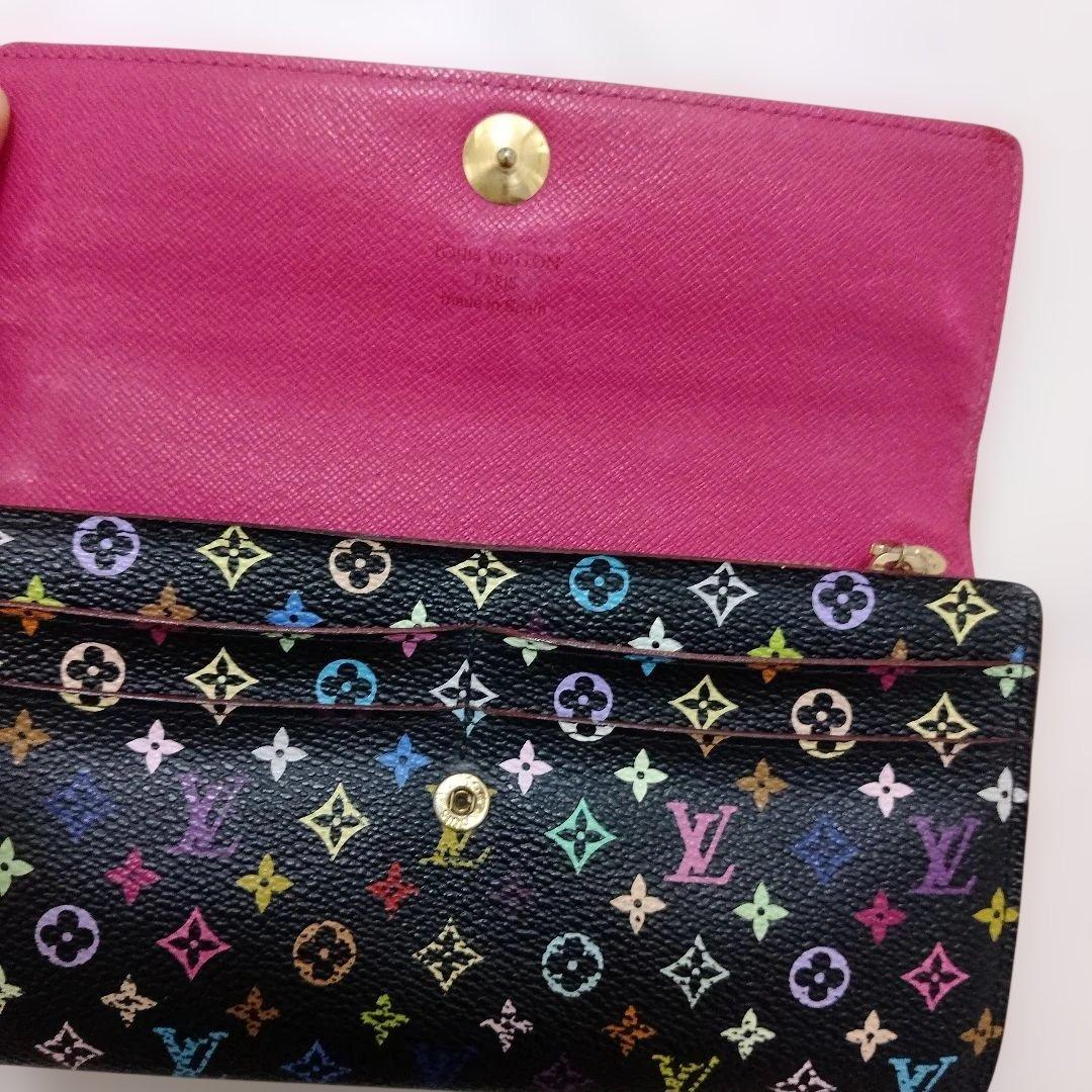 ルイヴィトン モノグラム マルチカラー 村上 隆 長財布 ポルトフォイユサラ