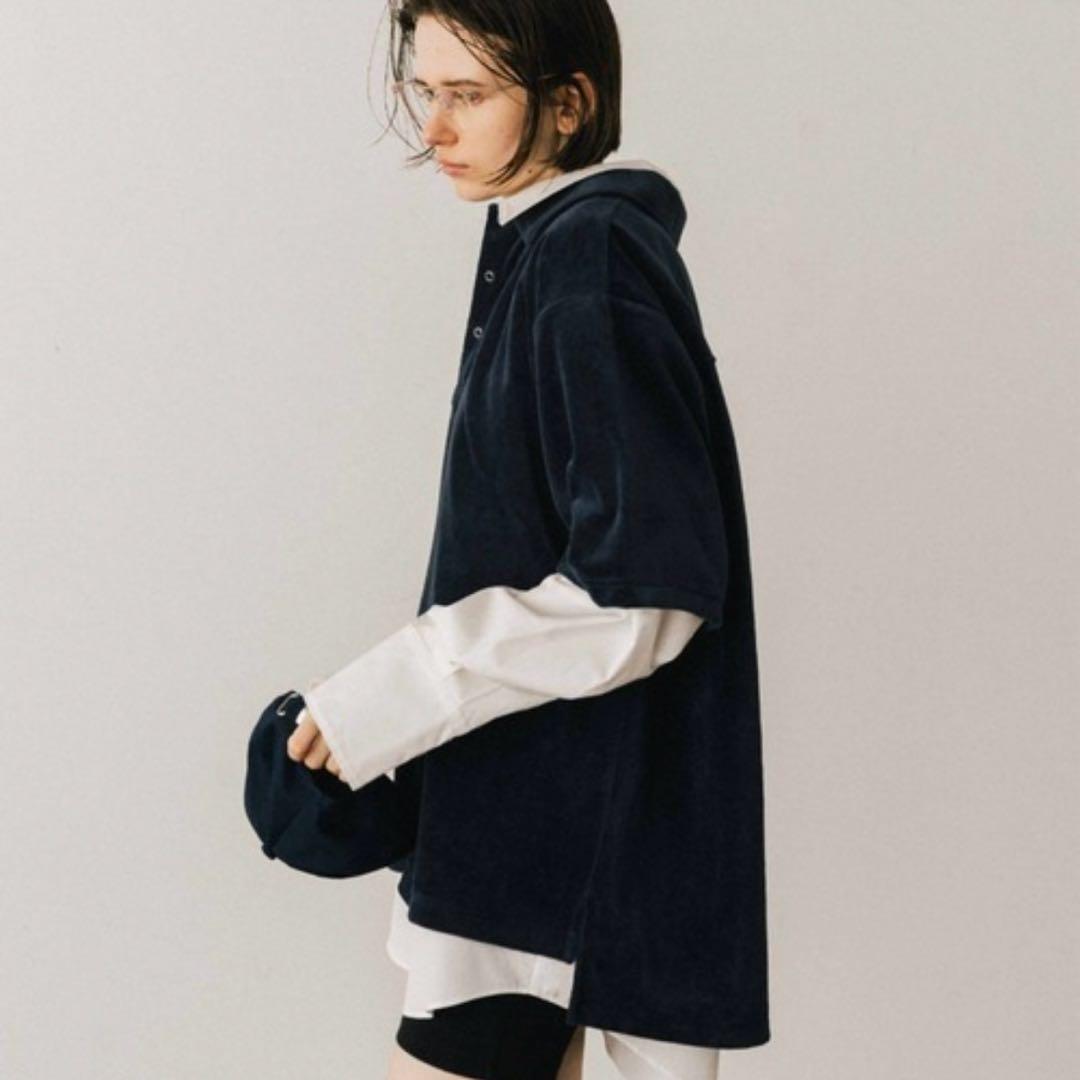 クレドナ　ポロシャツ ポロ COTTON VELOUR OVER POLO