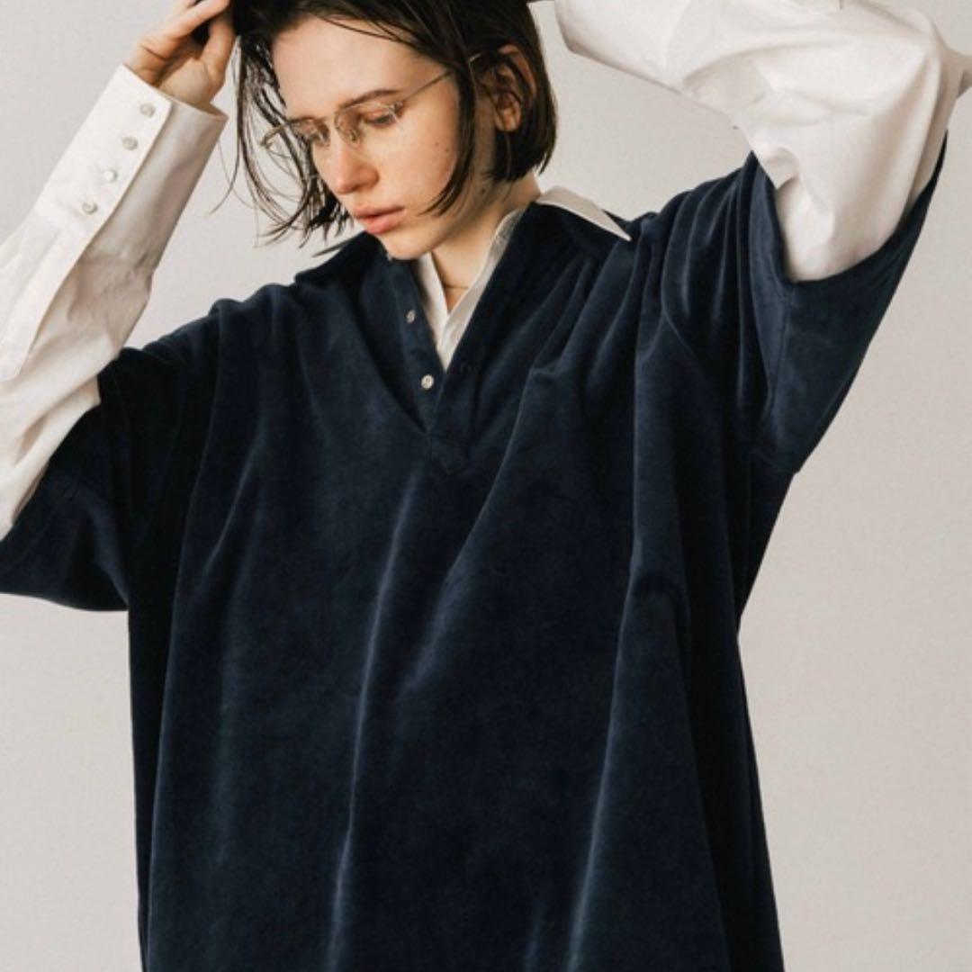 クレドナ　ポロシャツ ポロ COTTON VELOUR OVER POLO
