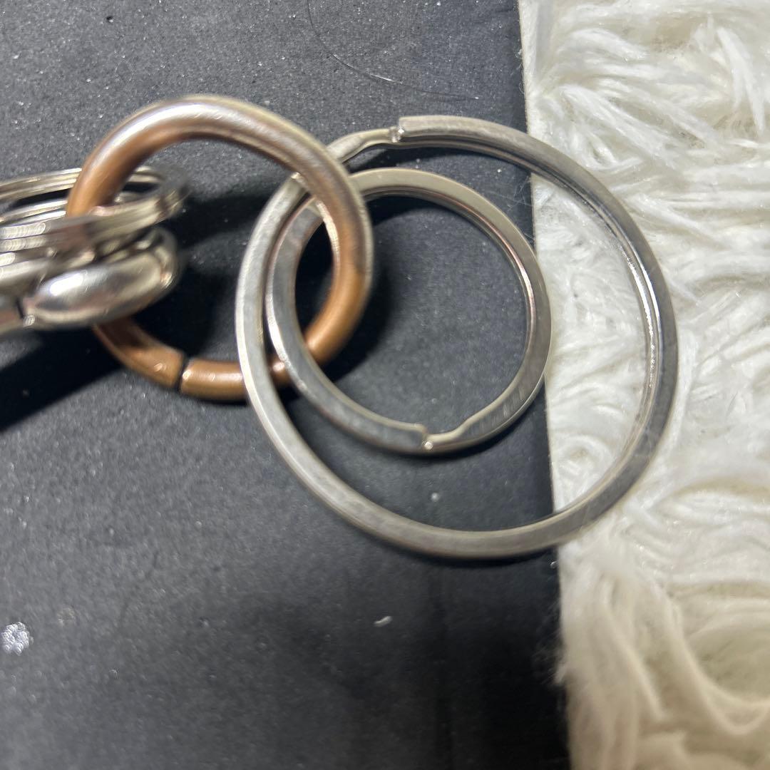 エンダースキーマ カラビナ キーリング レザー ナチュラル