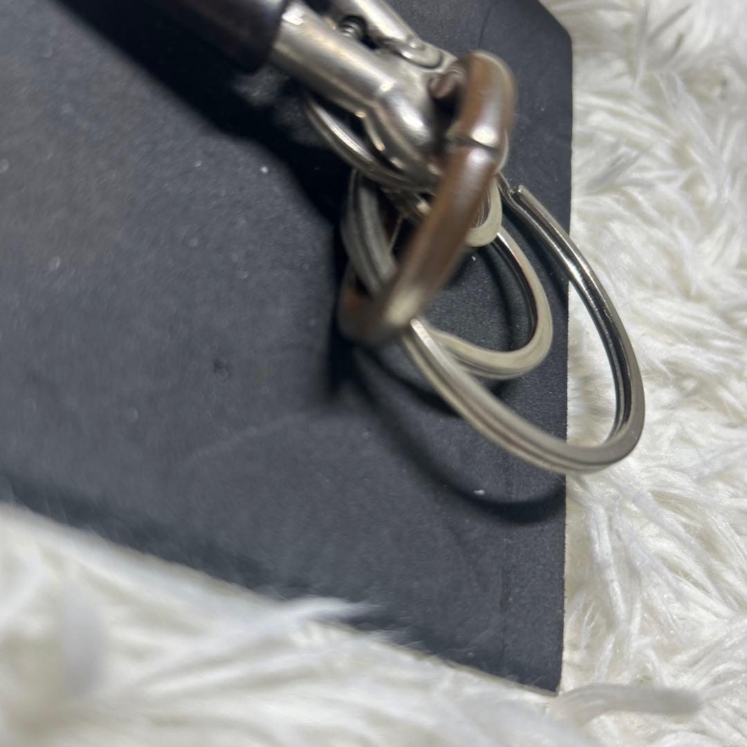 エンダースキーマ カラビナ キーリング レザー ナチュラル