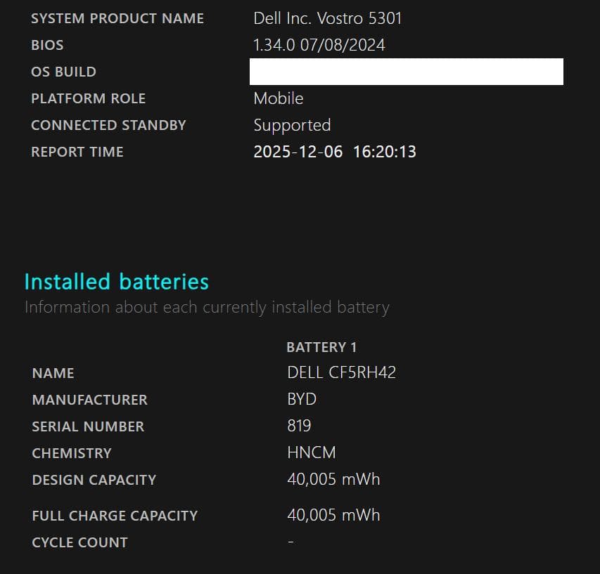 Dell Vostro 5301 Core i5 8GB 新品バッテリーに交換済