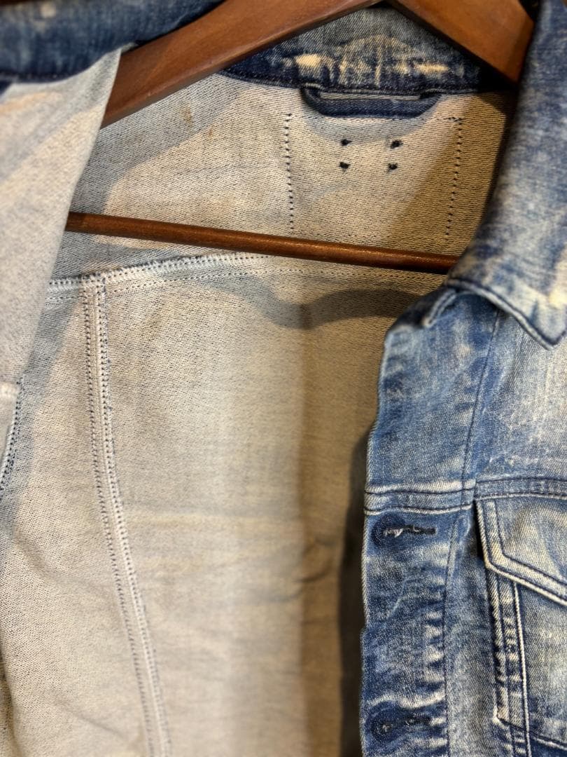 【DIESEL】ヴィンテージウォッシュ デニムジャケット クロップド丈