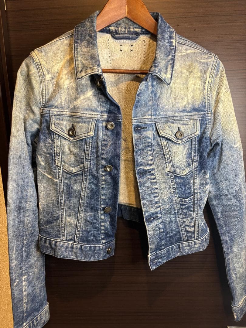 【DIESEL】ヴィンテージウォッシュ デニムジャケット クロップド丈