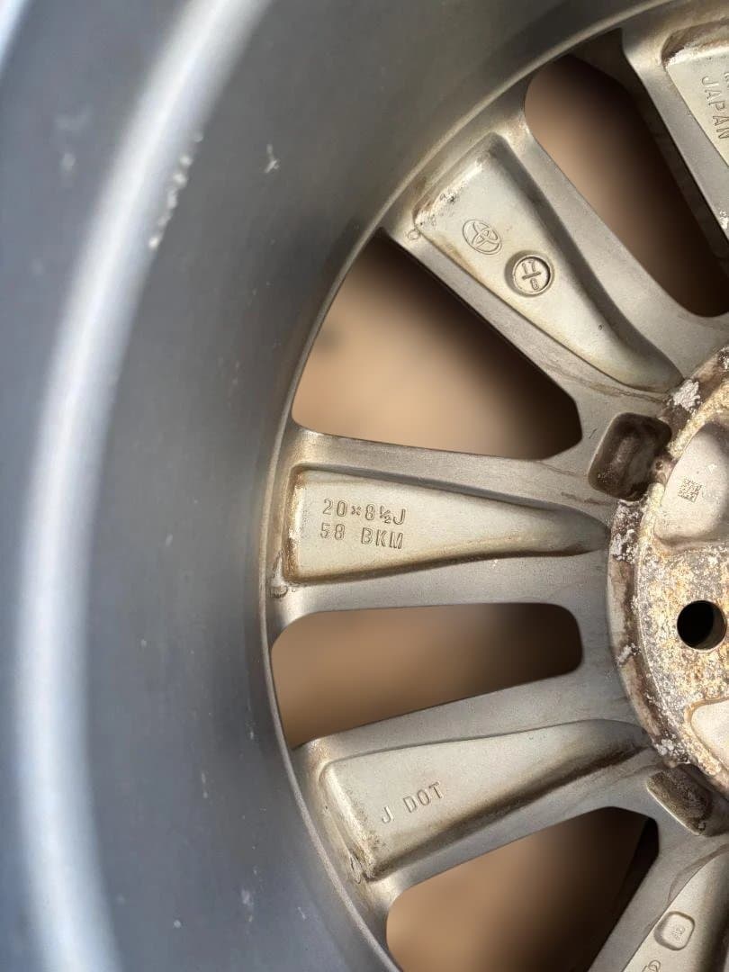 トヨタ 20インチ ホイールセット ダンロップタイヤ 4本セット