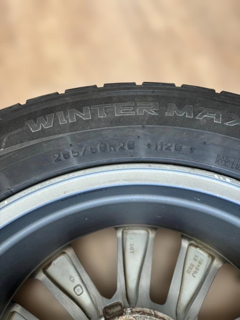 トヨタ 20インチ ホイールセット ダンロップタイヤ 4本セット