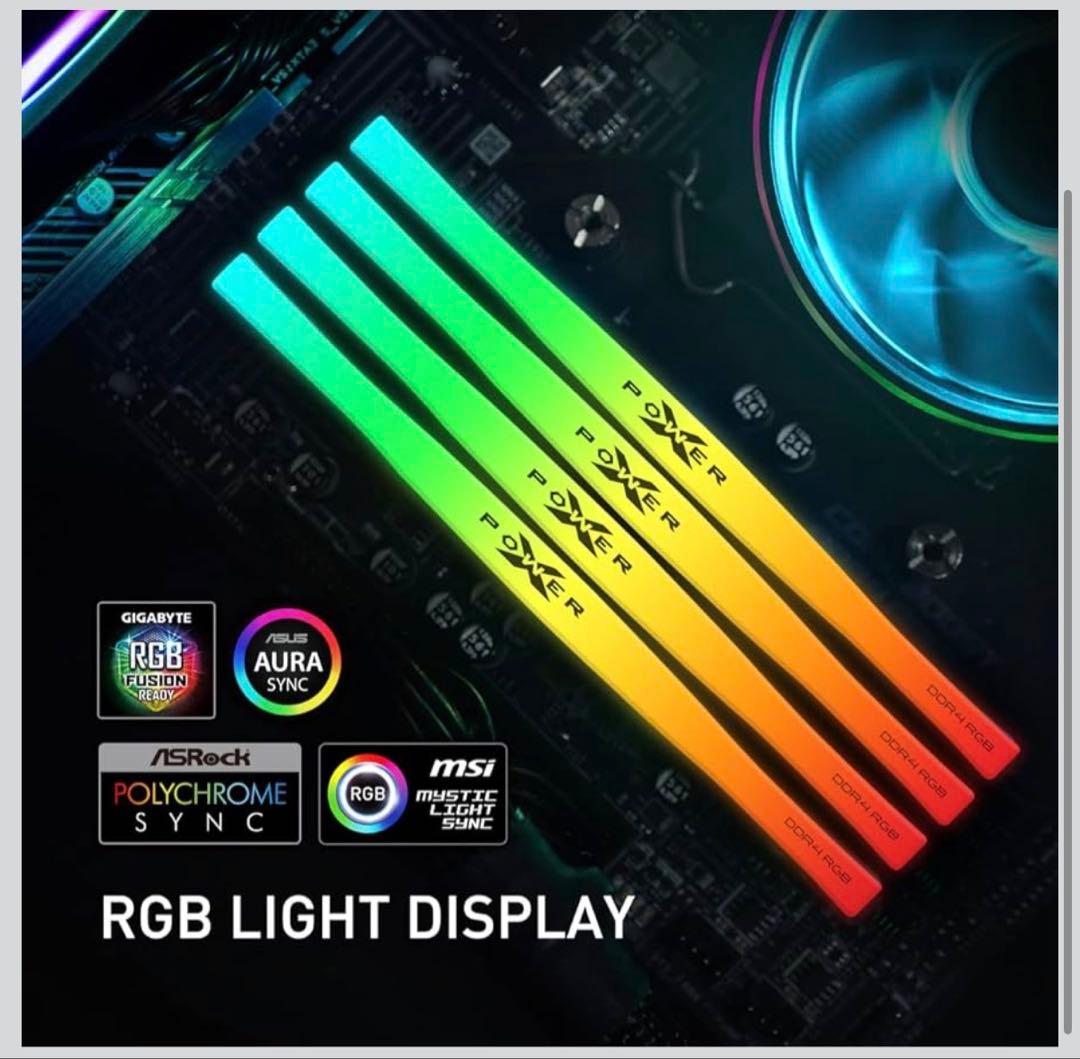 メモリー DDR4 32GB(2 x 16GB) RGB3600MHz