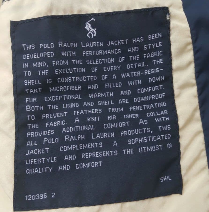 Polo Ralph Lauren ダウン　ビッグポニー USA刺繍【最終価格】