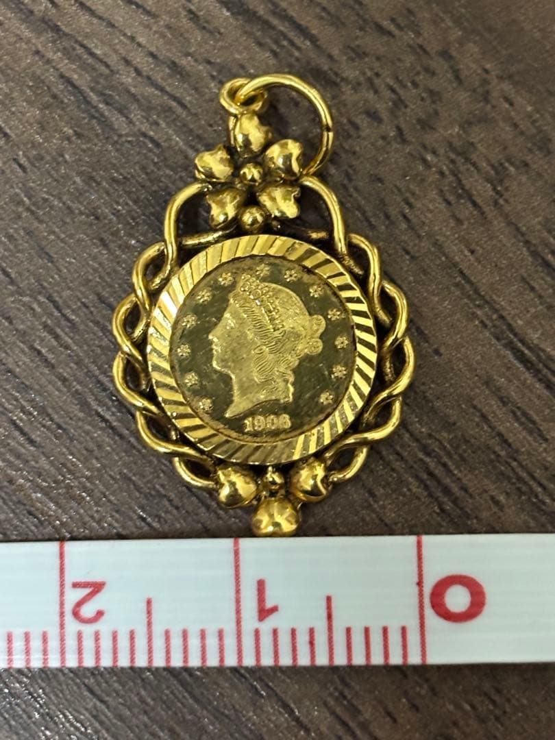 K22 プライズジュエリー モダンフラワー トップ　総重量約3.1g