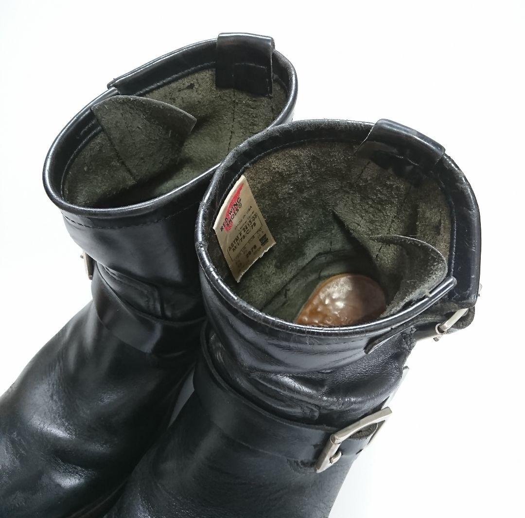 レッドウイング✨2976 ショートエンジニア ブーツ US7.5 黒 エイジング