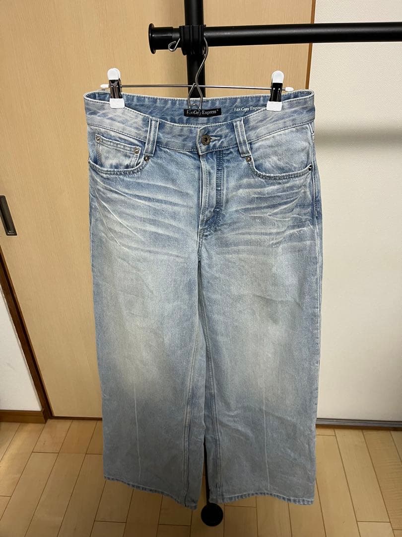 fax copy express ワイドデニムパンツ　サイズS