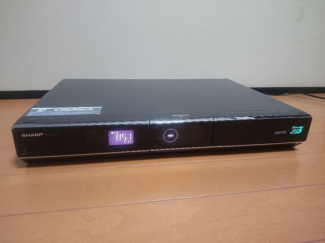 シャープ　AQUOS　BD―HDW65 500GB→1TB プチメンテ済み