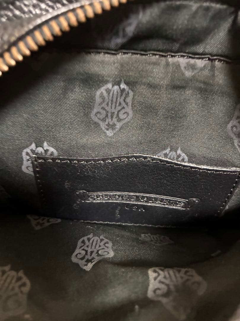 クロムハーツ レザー ショルダーバッグ　百合