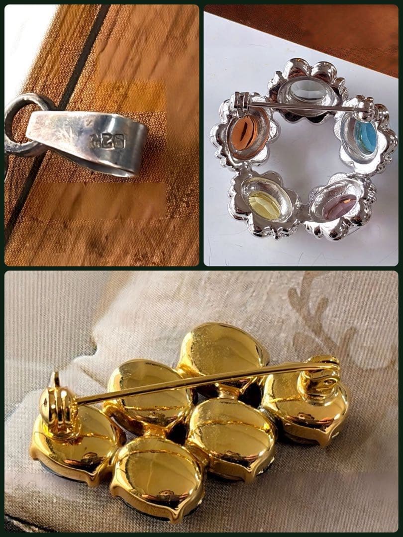 ひろみん様イギリス製 ギブレガラス ヴィンテージネックレスA156