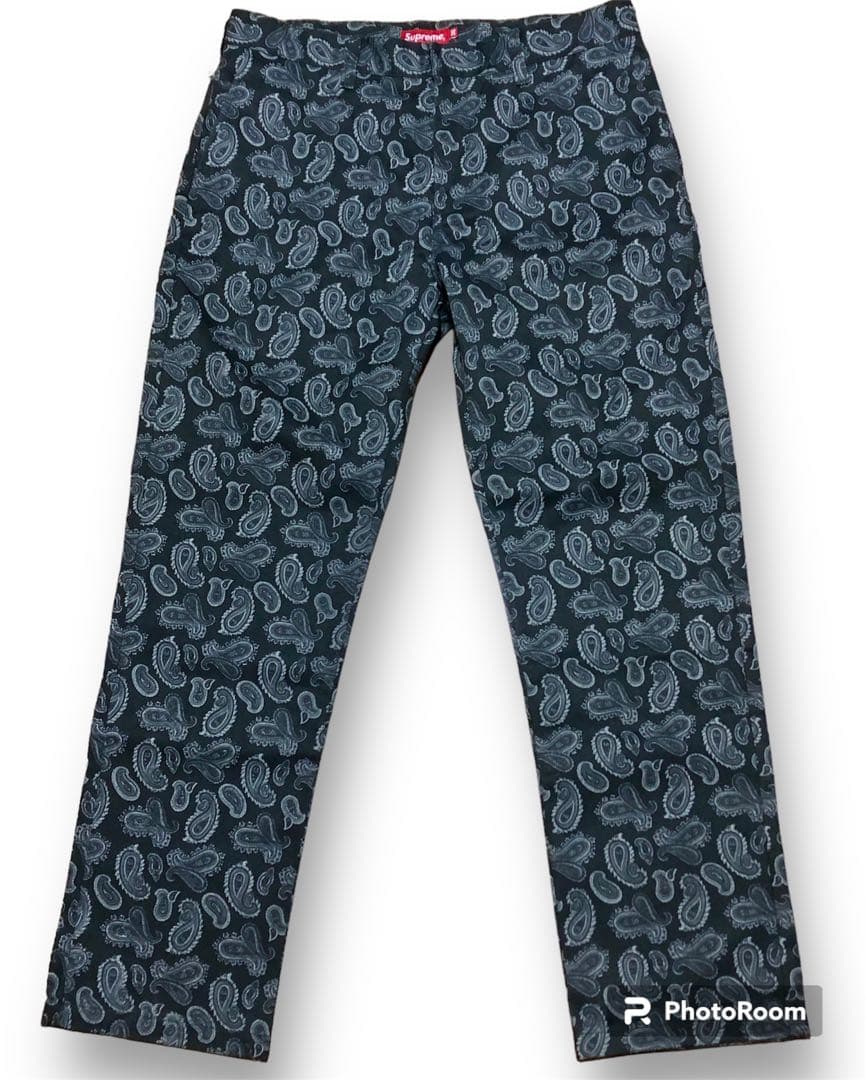 新品未使用 3本セット Supreme Paisley Work Pants