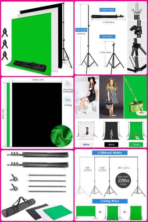 TVロケでも使う実力派＆背景スタンドキット付属❣本格的な撮影照明フルセット♪❤