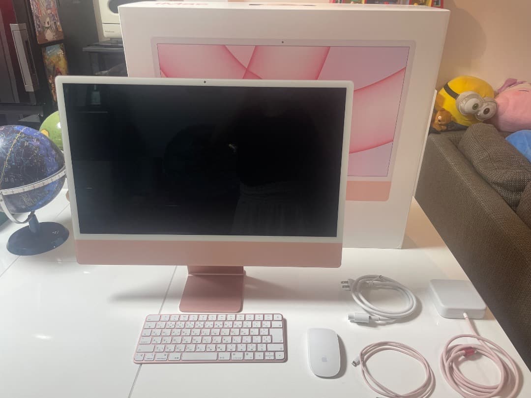 Apple iMac 2021モデル ピンク 箱付き