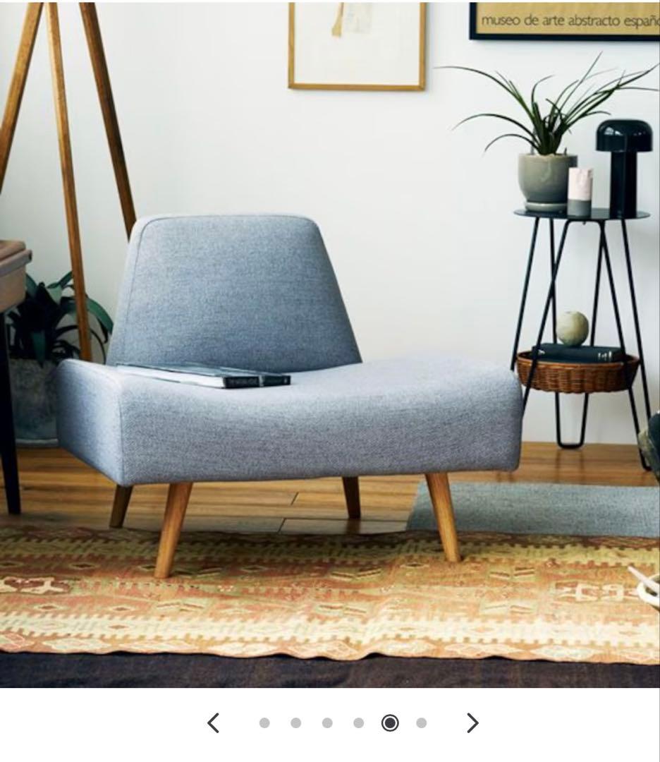 IDÉE AO sofa 1人掛けソファ グレー専用カバー付き