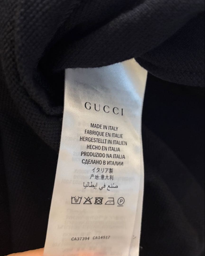 GUCCI ネイビー　ポロシャツ