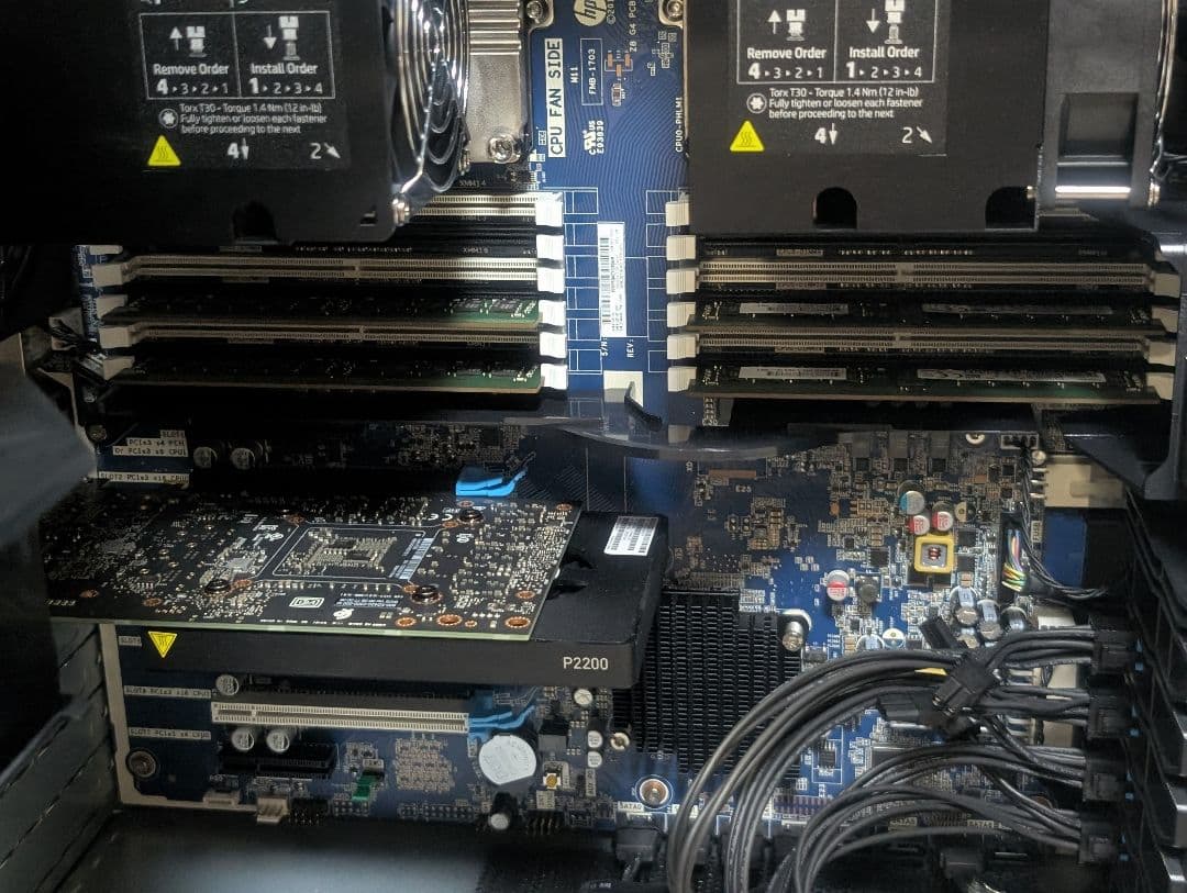 HP Z8 G4 ワークステーション NVIDIA P2000