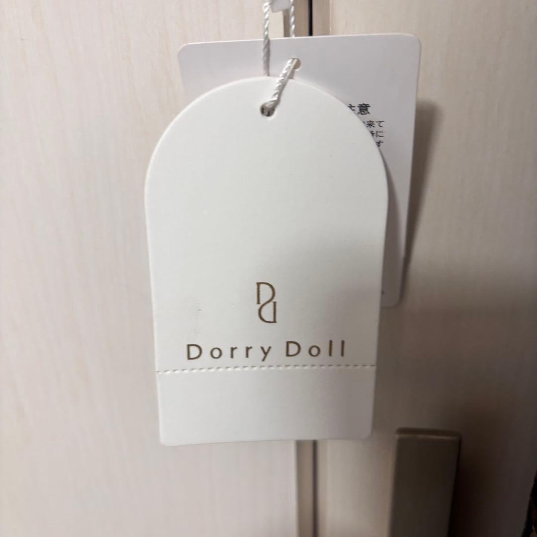 ドリードール　総レースドレス　ラメ　フレアスカート　インナーカップ　ブラウン