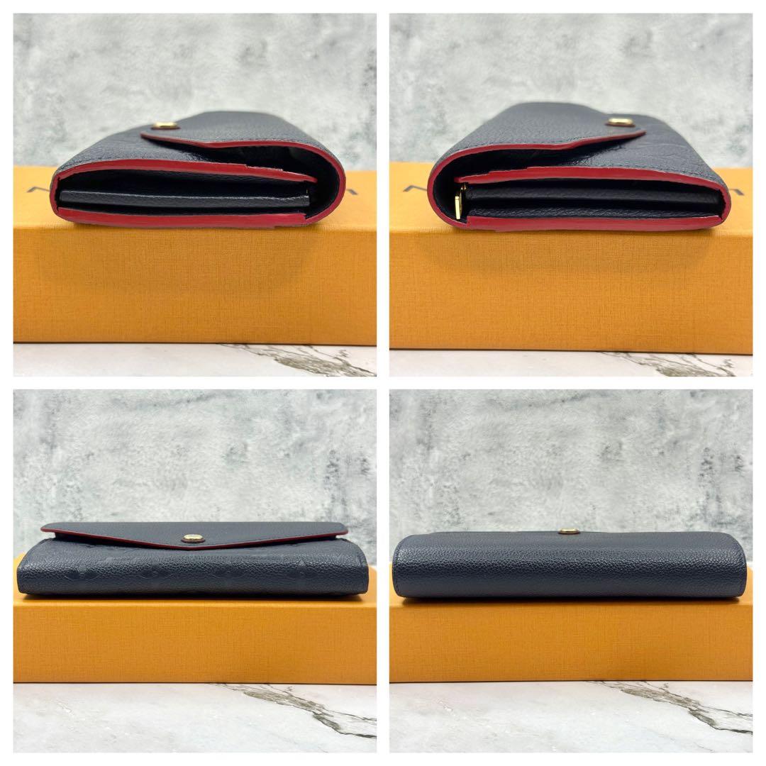 【美品】ルイヴィトン 長財布 アンプラント ポルトフォイユ サラ