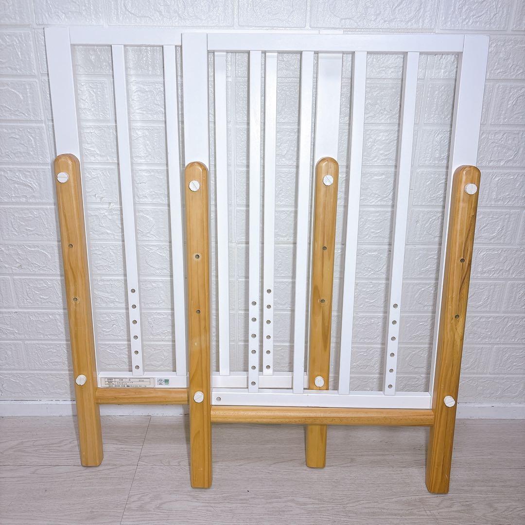 即決 大和屋 ヤマトヤ そいねーるIII ホワイト ベビーベッド 送料込み 木製