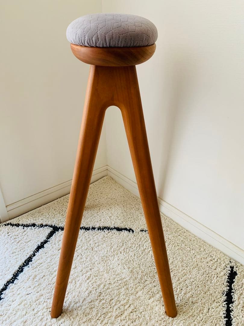 ナガノインテリア キッチンスツール ハイチェア チェリー SC338