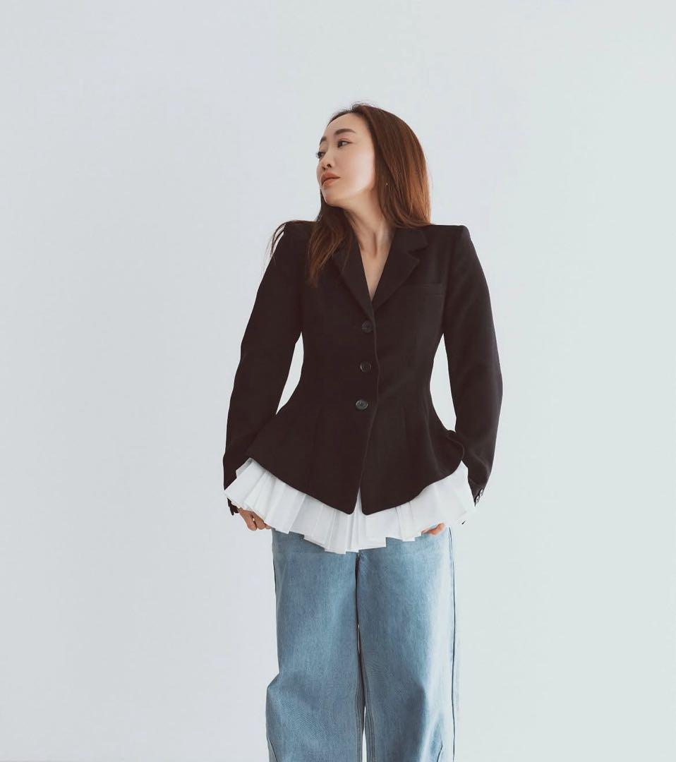 CADUNE×神崎恵コラボ　ペプラムジャケット（紙タグ付）