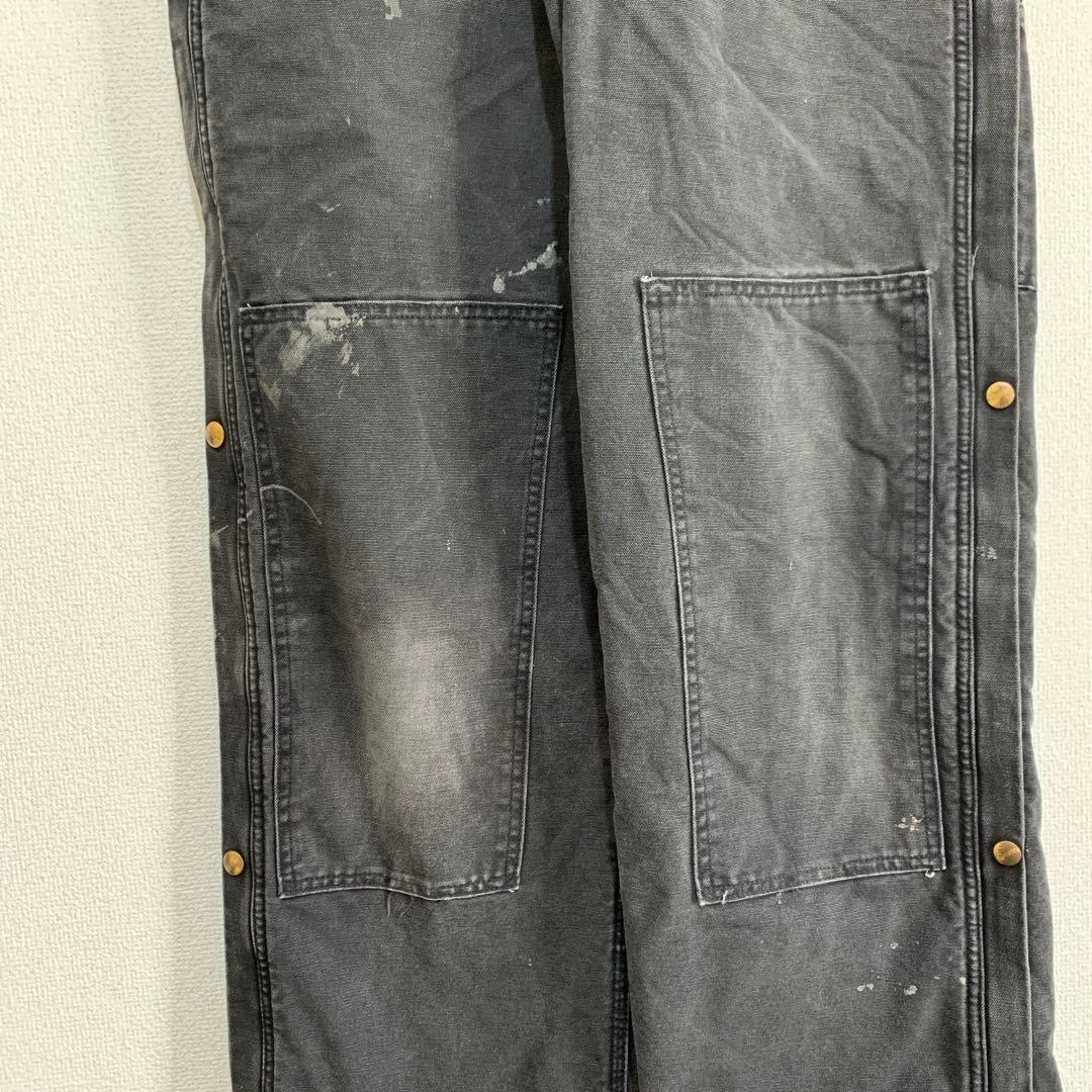 90s USA製　カーハート オーバーオール ブラック　キルティング