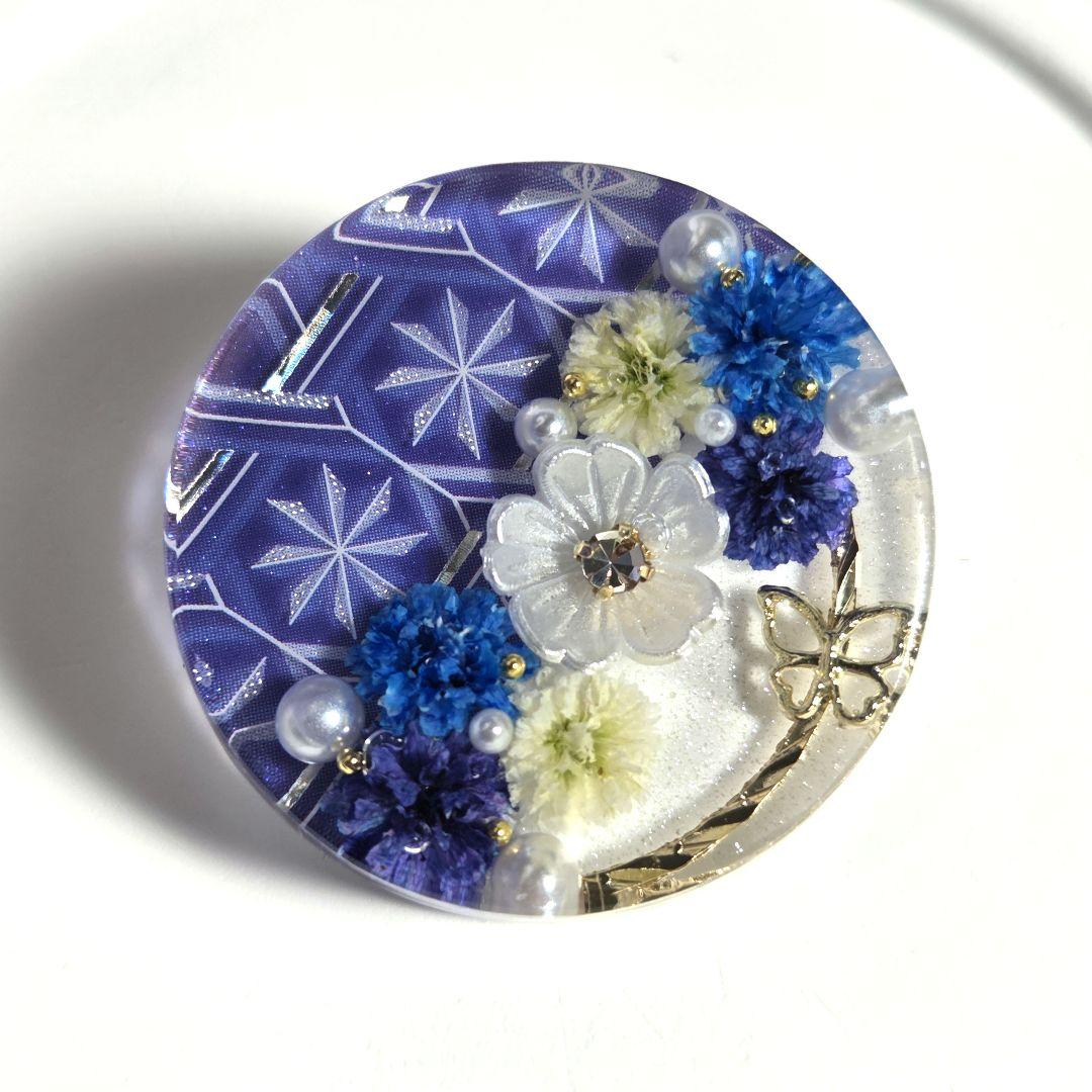 キラ　レジンヘアゴム　ヘアアクセサリー　丸　約３.5cm