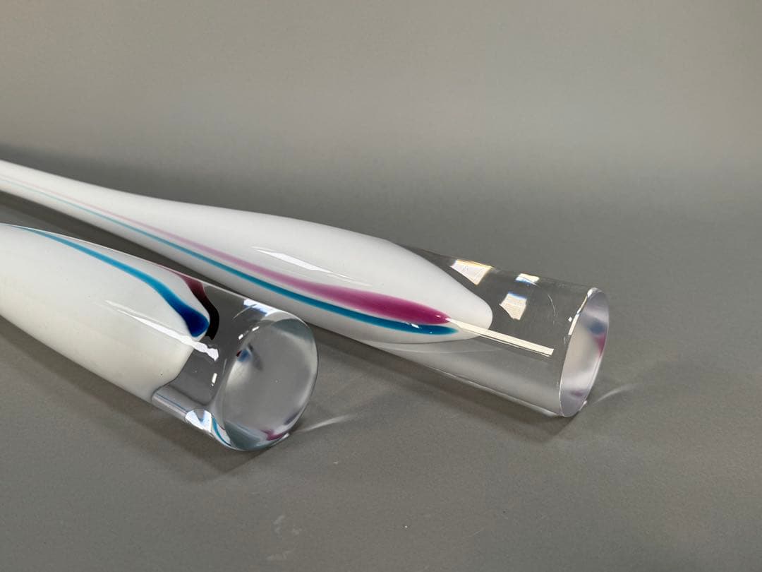 いけばな　池坊　草月　小原流　哨子 ガラス花器　花瓶　高さ54cm