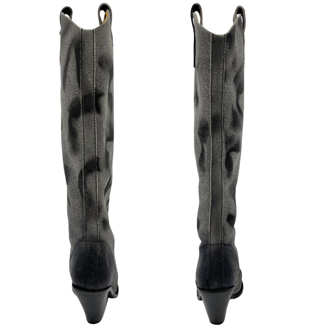 DIESEL ディーゼル ウェスタンブーツ 総柄 38