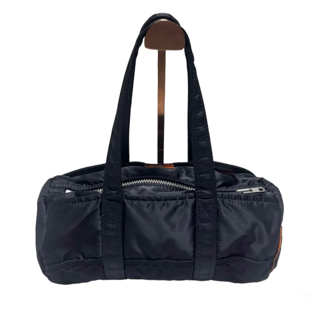 美品 PORTER タンカー ミニボストン ドラムバッグ ロール S 黒
